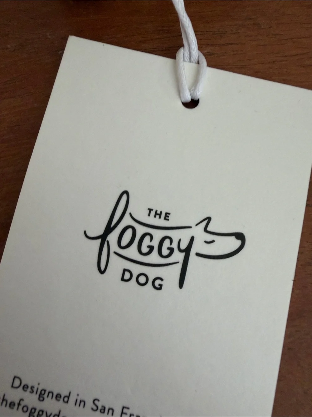 The Foggy Dog Beige Plaid Dog Collar with Gold Hardware